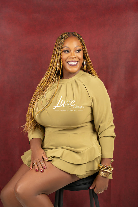 "Kimmy" 24" HD Full Lace Medium Knotless Box Braided Wig - Blond Mix - Luxury HD Braided Wigs for Black Women