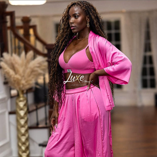 "Aminat" HD Full Lace Human Hair Boho Braided Wig - 1B with Color 30 Highlights - Luxury HD Braided Wigs for Black Women