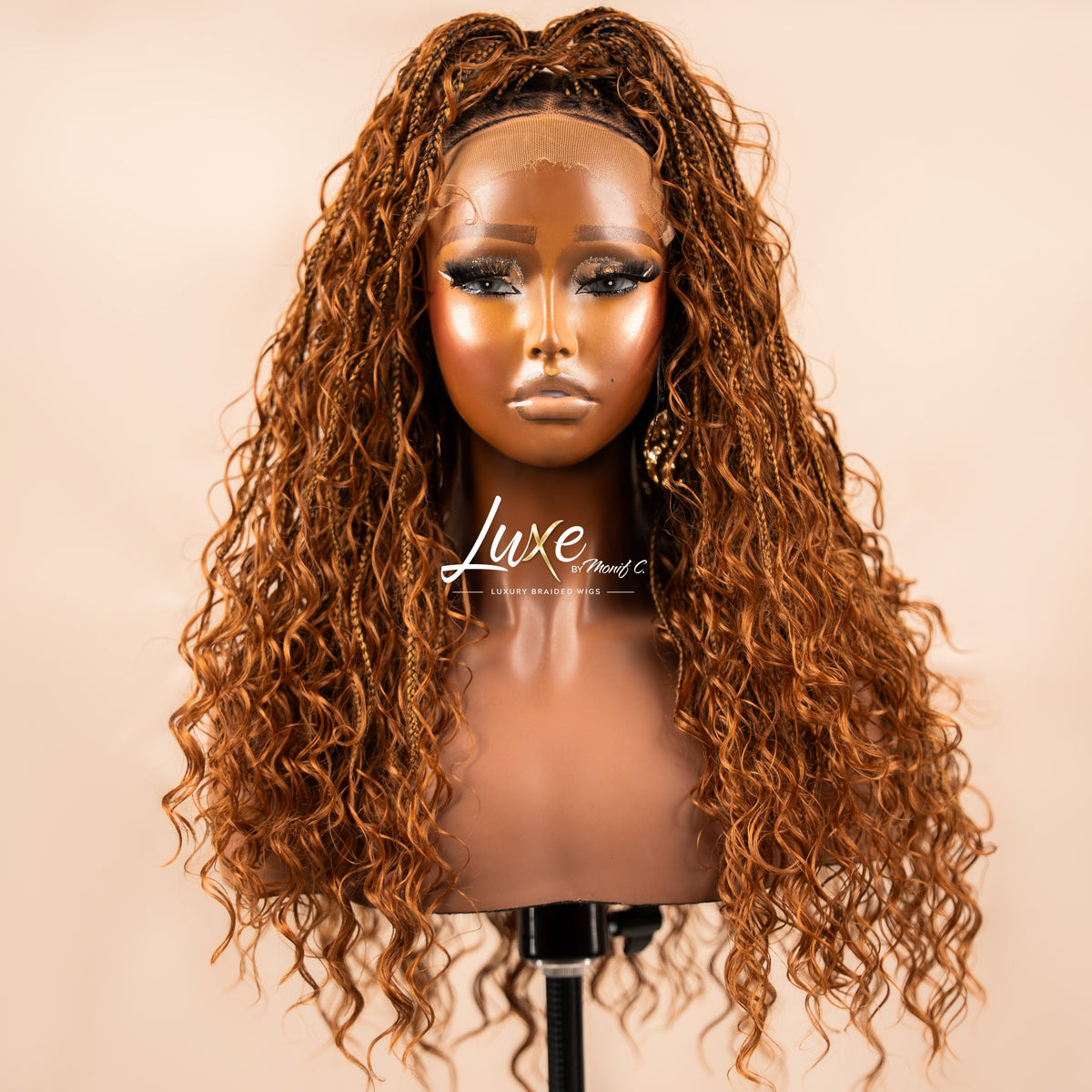 "Joann" HD 7X7 Closure Human Hair Boho Braided Wig - 27/30/33 Mix - Luxury HD Braided Wigs for Black Women