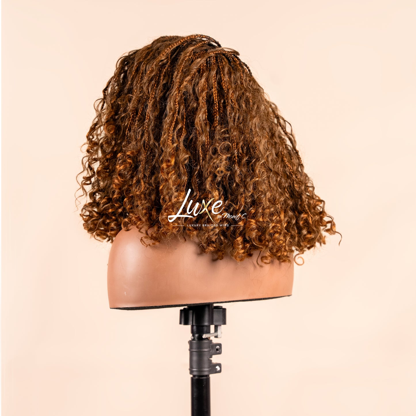 "Lina" HD 7X7 Closure Human Hair Bob Boho Braided Wig - 30 - Luxury HD Braided Wigs for Black Women