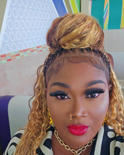 "Bonita" HD Full Lace Human Hair Boho Braided Wig - 4/27/30 - Luxury HD Braided Wigs for Black Women